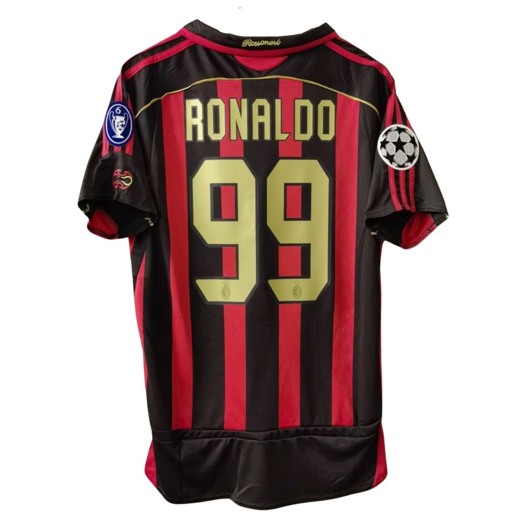 AC Milan 06/07 Champions League Final Home Jersey S/ Sleeve