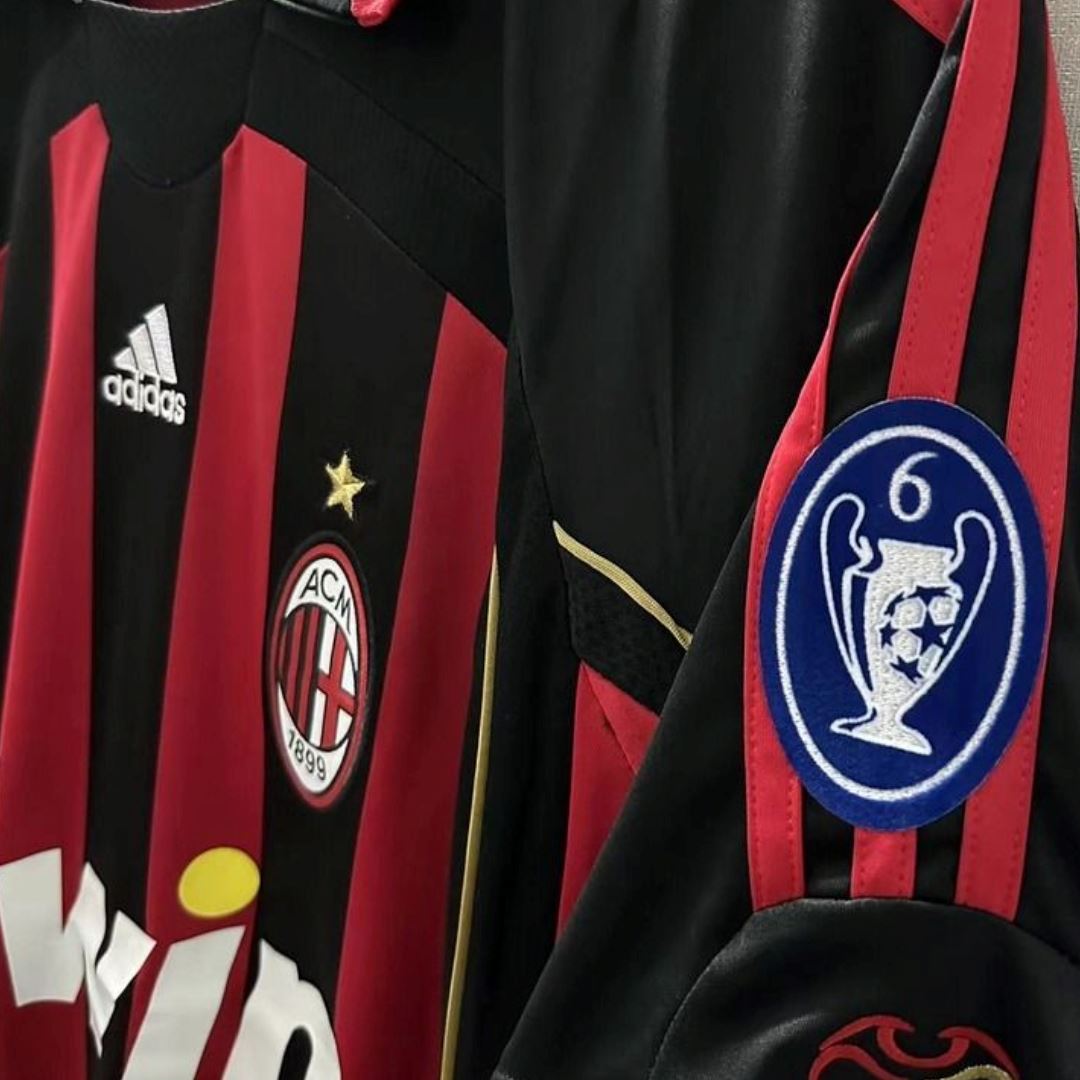 AC Milan 06/07 Champions League Final Home Jersey S/ Sleeve