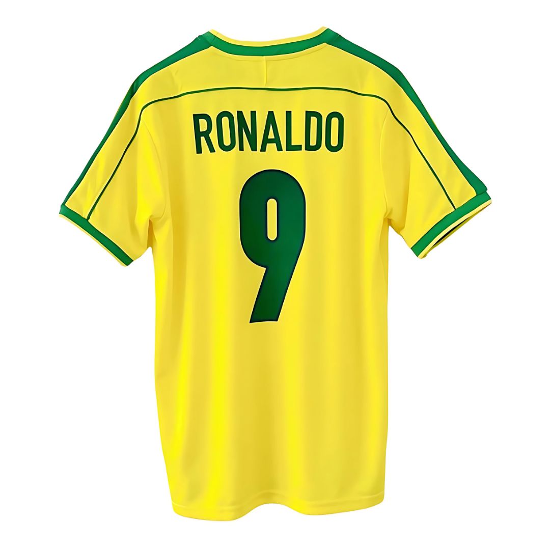 1998 Brazil Home Jersey Ronaldo 9