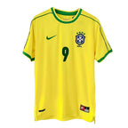 1998 Brazil Home Jersey Ronaldo 9