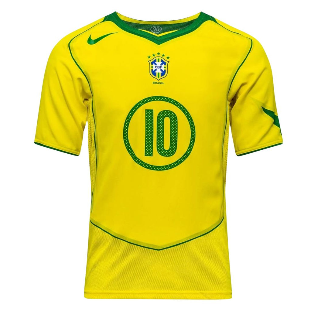 2004 BRAZIL HOME JERSEY – RONALDINHO 10