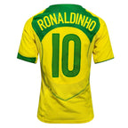 2004 BRAZIL HOME JERSEY – RONALDINHO 10