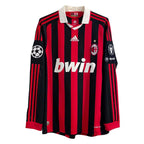 2009/10 AC Milan Home Jersey Long Sleeve