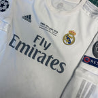 2016 Real Madrid Home Shirt UCL Final L/Sleeve Ronaldo 7