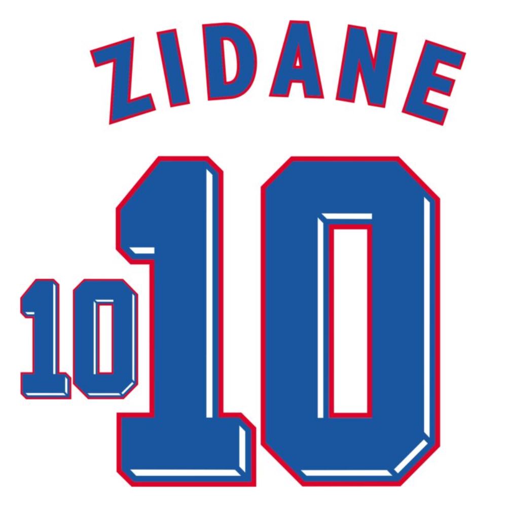 France 1998 World Cup Away Jersey Zidane 10