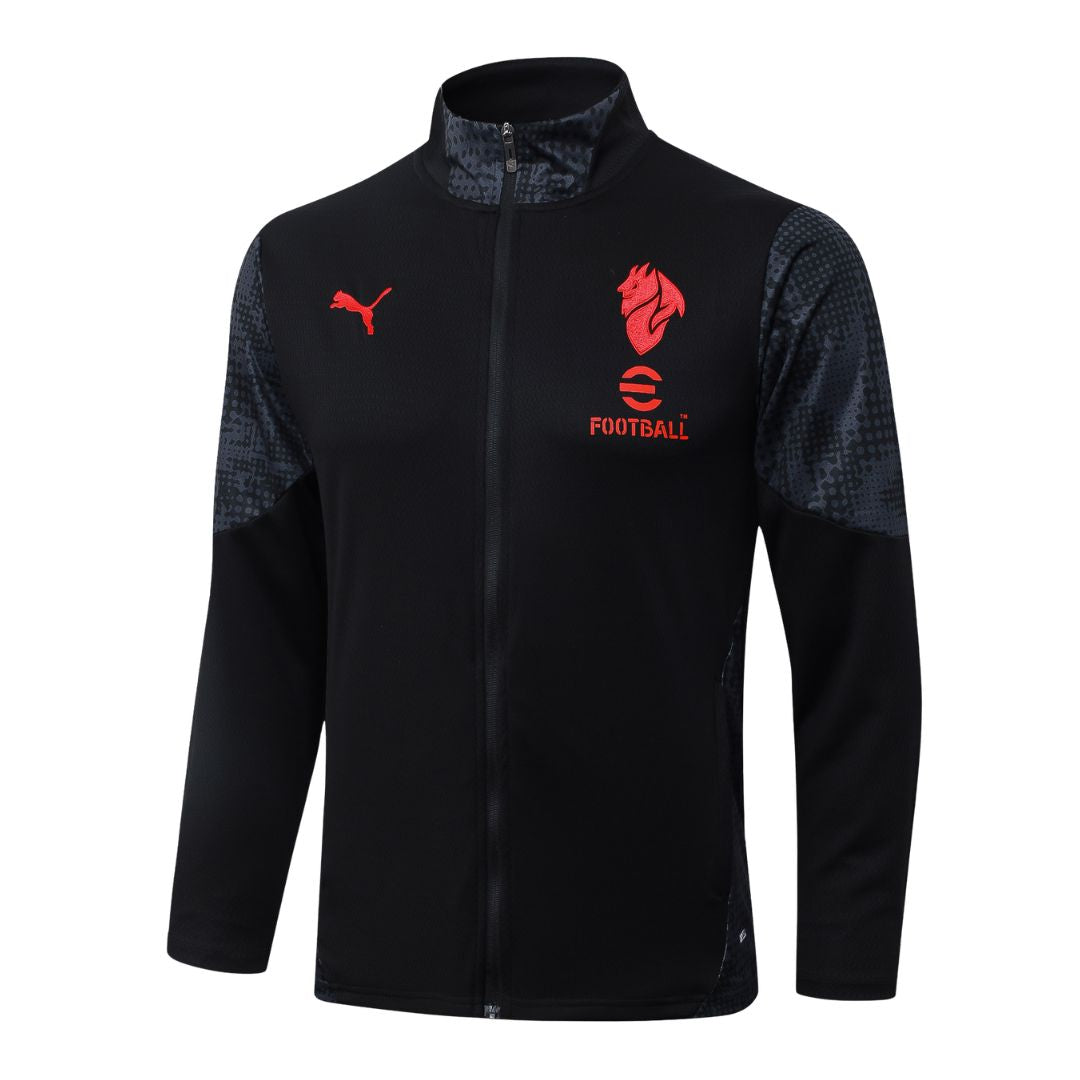 AC Milan 2025/26 Black Training Tracksuit