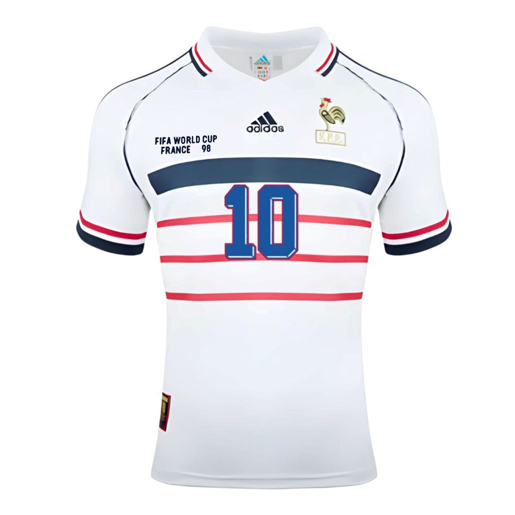 France 1998 World Cup Away Jersey Zidane 10