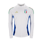 Italy FIGC White Quarter Zip Drill Tracksuit 24/25