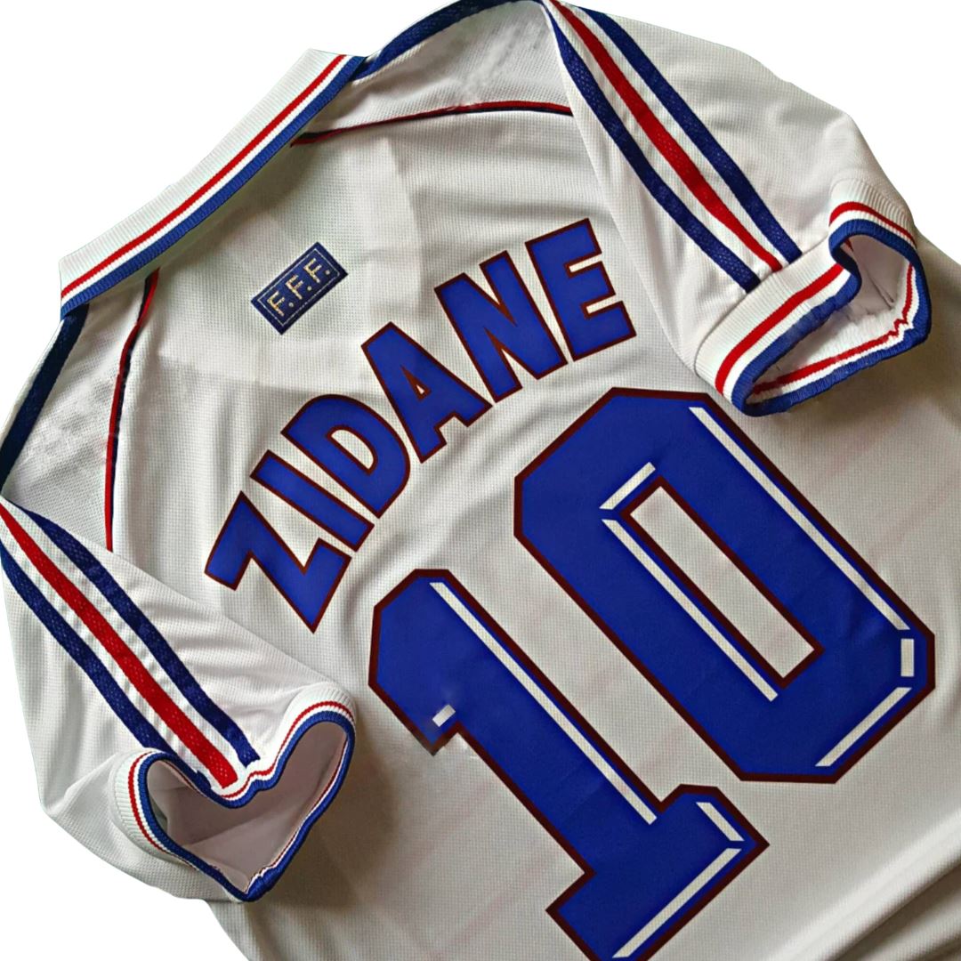 France 1998 World Cup Away Jersey Zidane 10