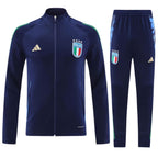 Italy FIGC Navy Full Zip Training Tracksuit 24/25