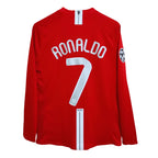Manchester United 2008 Champions League L/Sleeve RONALDO 7