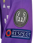 REAL MADRID 2016/17 AWAY CARDIFF FINAL JERSEY L/ SLEEVE RONALDO 7