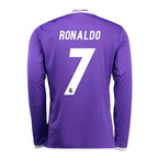 REAL MADRID 2016/17 AWAY CARDIFF FINAL JERSEY L/ SLEEVE RONALDO 7