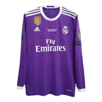 REAL MADRID 2016/17 AWAY CARDIFF FINAL JERSEY L/ SLEEVE RONALDO 7
