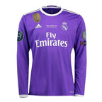 REAL MADRID 2016/17 AWAY CARDIFF FINAL JERSEY L/ SLEEVE RONALDO 7